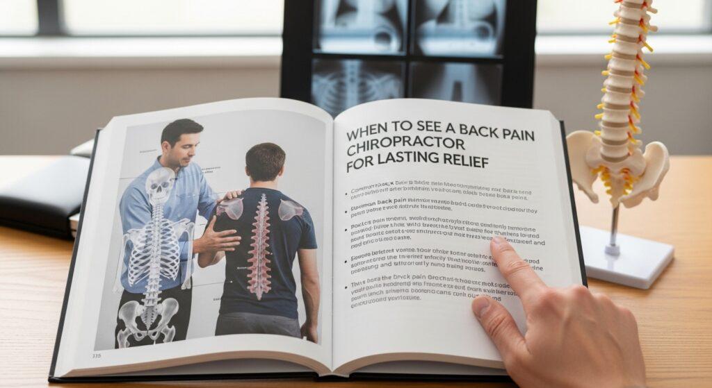 When to See a Back Pain Chiropractor for Lasting Relief