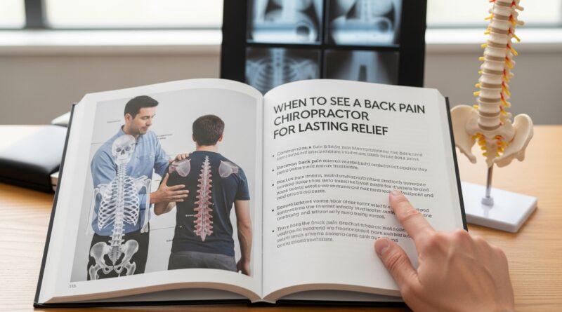 When to See a Back Pain Chiropractor for Lasting Relief