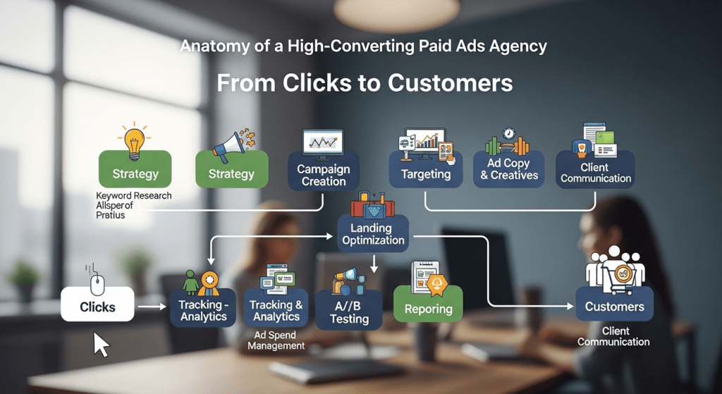 From Clicks to Customers: The Anatomy of a High-Converting Paid Ads Agency