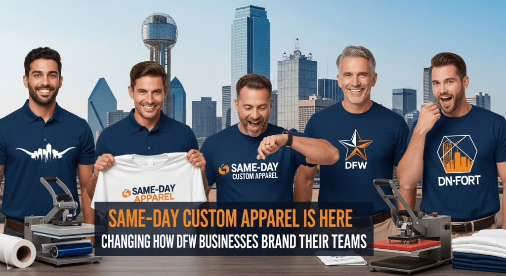 Same-Day Custom Apparel Is Here — and It's Changing How DFW Businesses Brand Their Teams