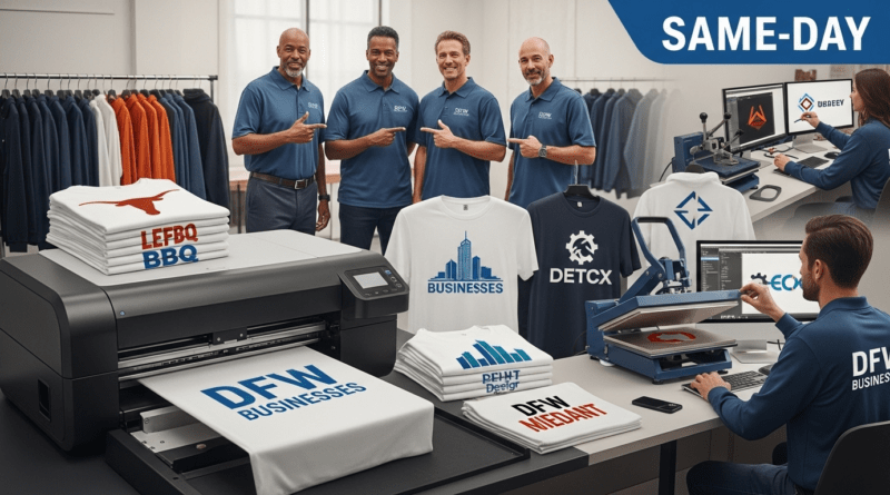 Instant Custom Apparel — Elevating DFW Business Branding in Hours