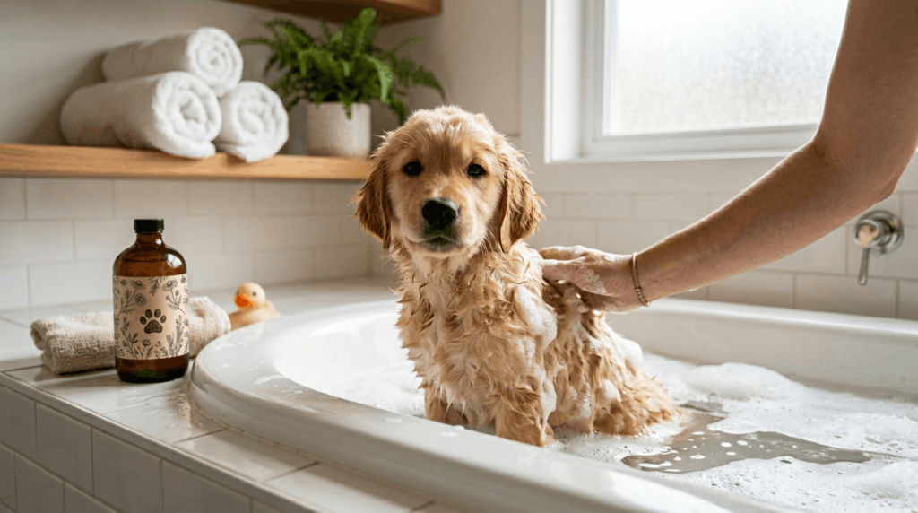 How to Make Bath Time Less Stressful With the Right Puppy Shampoo and Technique