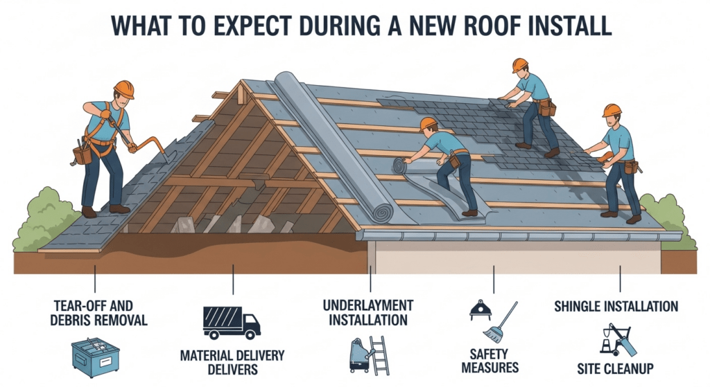 What to Expect During a New Roof Install