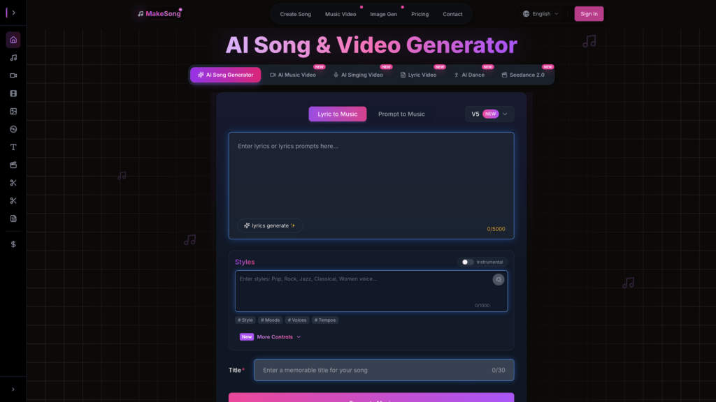 Top AI Music Tools for Turning Text Lyrics into Songs