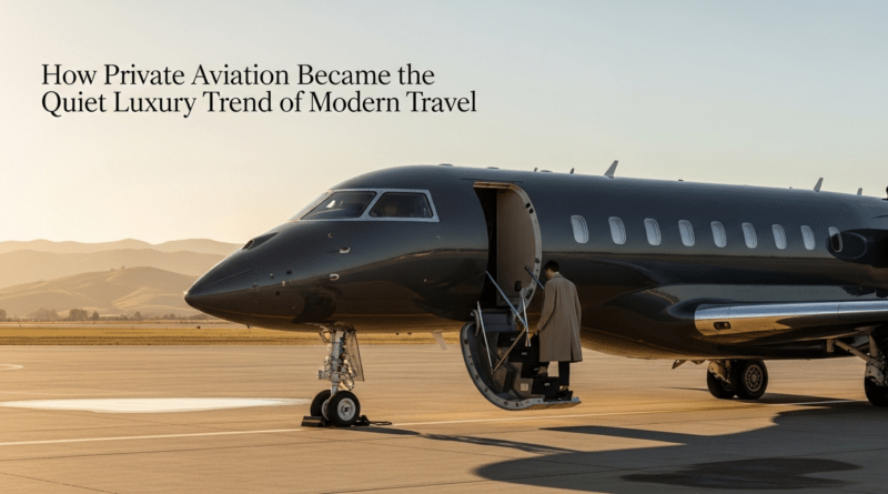 How Private Aviation Became the Quiet Luxury Trend of Modern Travel