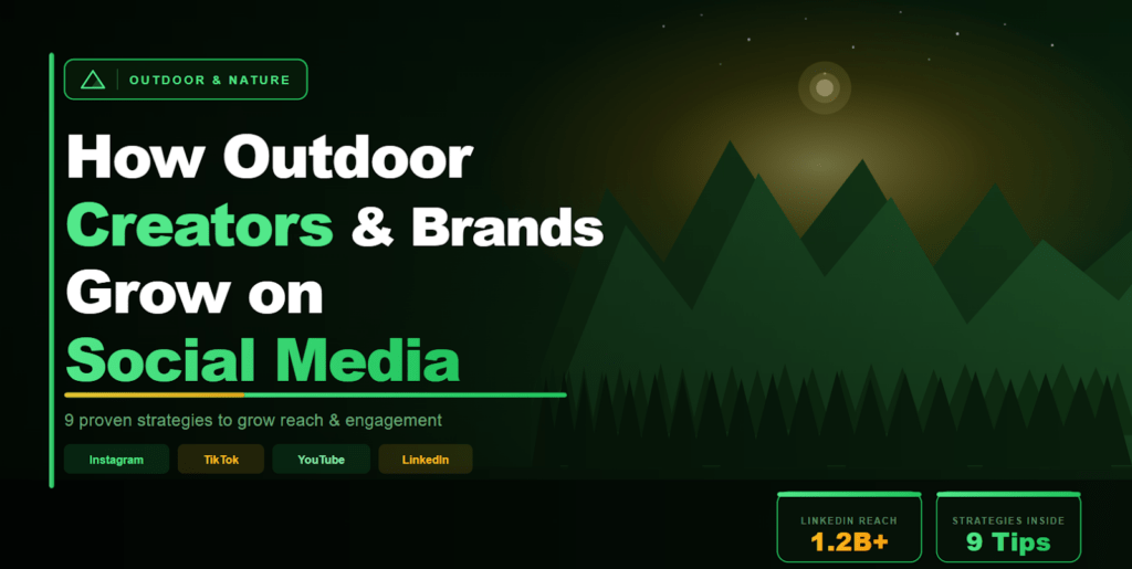 How Outdoor Creators and Brands Grow on Social Media