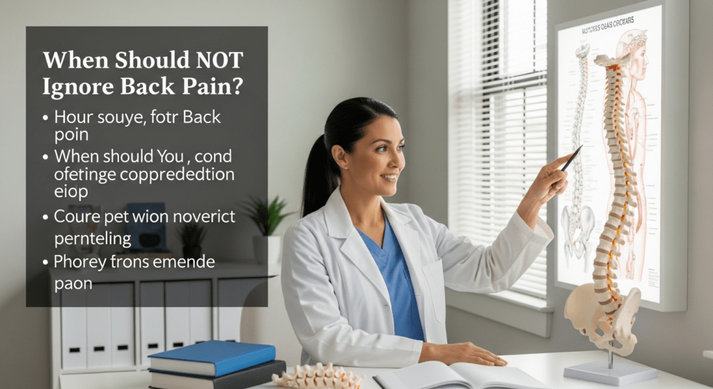 When Should You NOT Ignore Back Pain? Advice from a Chiropractor