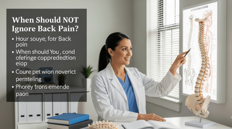 When Should You NOT Ignore Back Pain? Advice from a Chiropractor