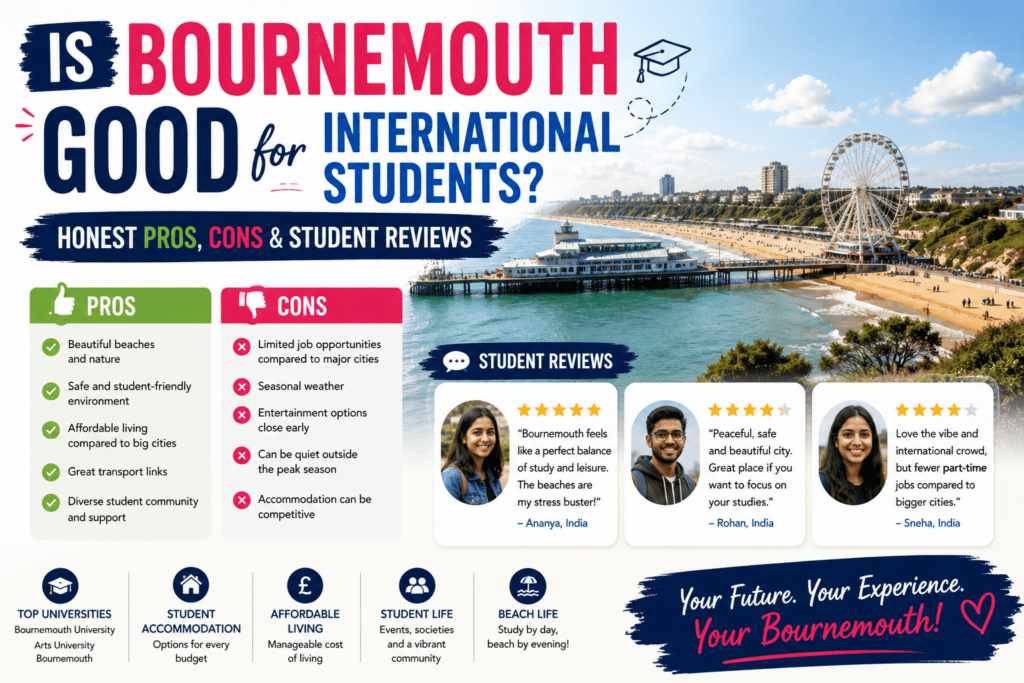 Is Bournemouth Good for International Students? Honest Pros, Cons & Student Reviews