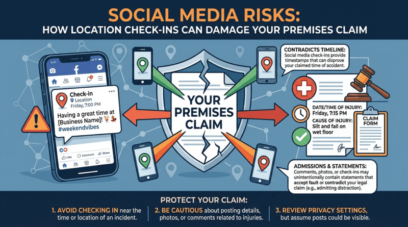 Social Media Risks: How Location Check-ins Can Damage Your Premises Claim