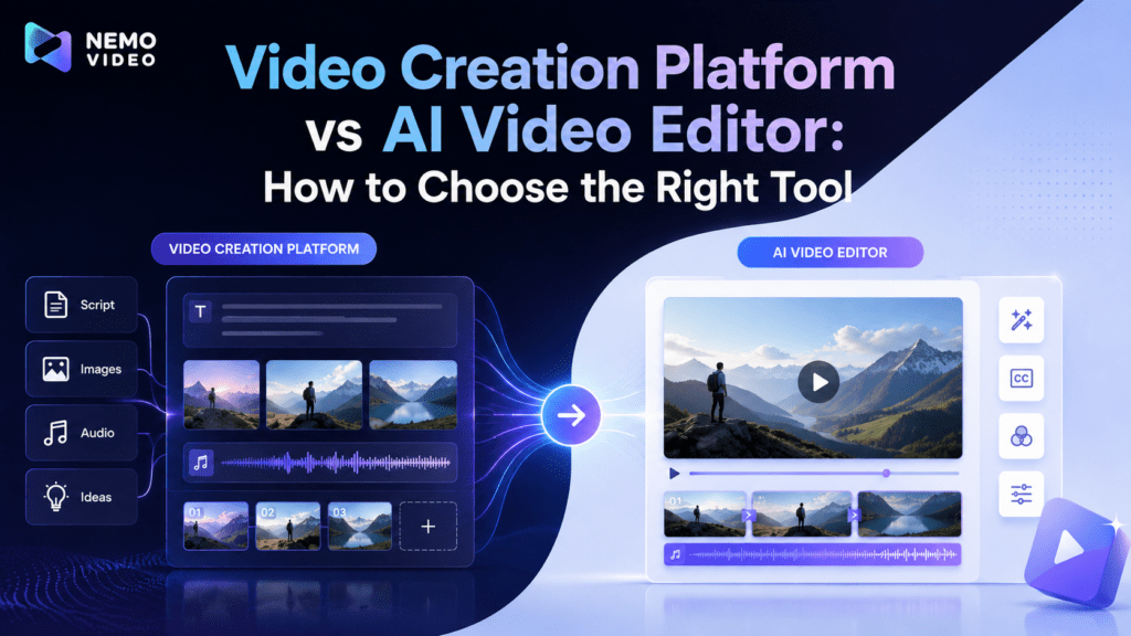 Video Creation Platform vs AI Video Editor: How to Choose the Right Tool