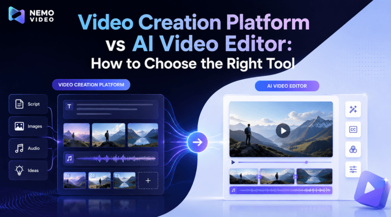 Video Creation Platform vs AI Video Editor: How to Choose the Right Tool