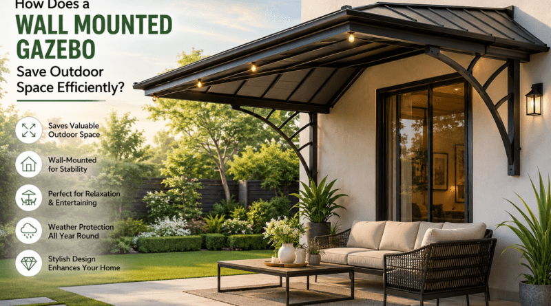 How Does a Wall Mounted Gazebo Save Outdoor Space Efficiently?