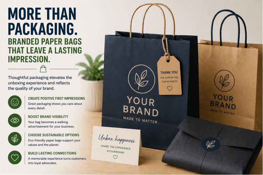 More Than Packaging: How Branded Paper Bags Shape Lasting First Impressions