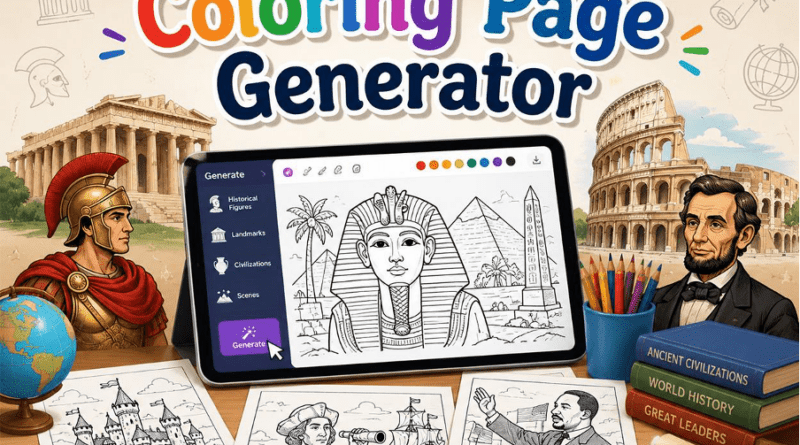 History coloring page