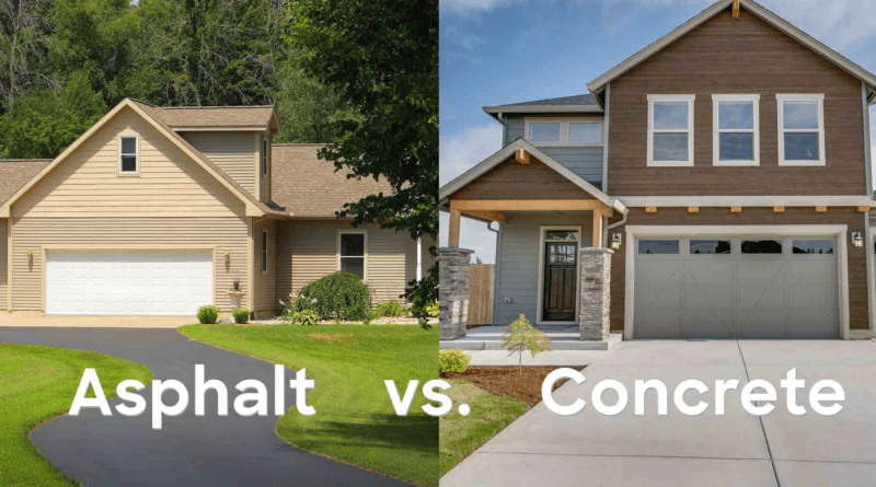 Concrete vs Asphalt Driveways: Maintenance, Cost & Lifespan