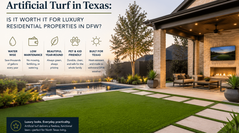 Artificial Turf in Texas: Is It Worth It for Luxury Residential Properties in DFW?