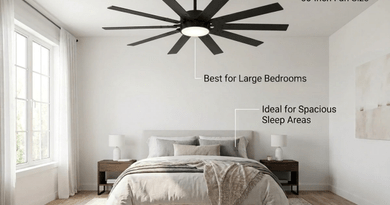 What Is the Best Ceiling Fan for a Large Bedroom?