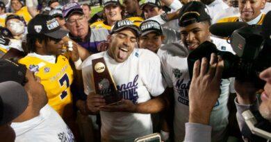 Championship celebration at Sioux Falls