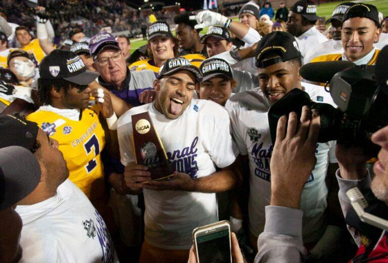 Championship celebration at Sioux Falls