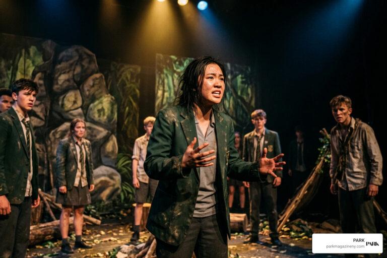Yerin Ha performing on stage in Lord of the Flies