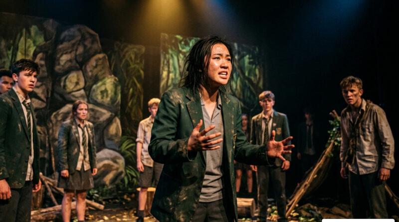 Yerin Ha performing on stage in Lord of the Flies
