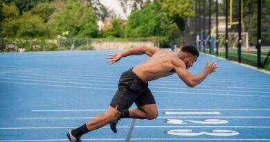 Christian Coleman sprinting