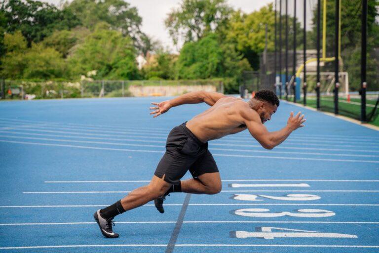 Christian Coleman sprinting
