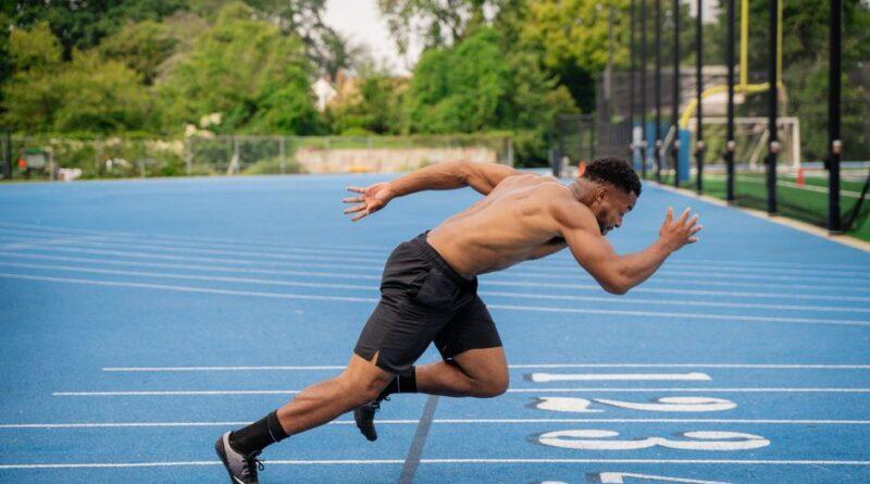 Christian Coleman sprinting