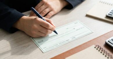 how to fill out a business check