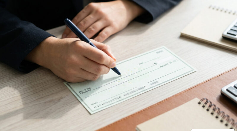 how to fill out a business check