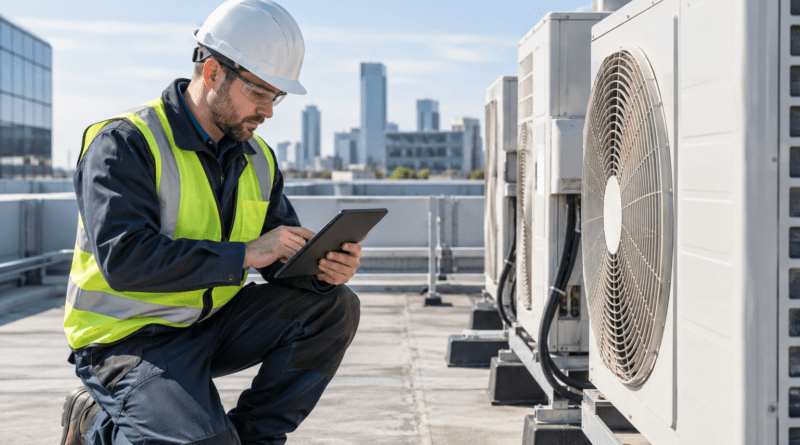 Commercial HVAC repair and maintenance technician