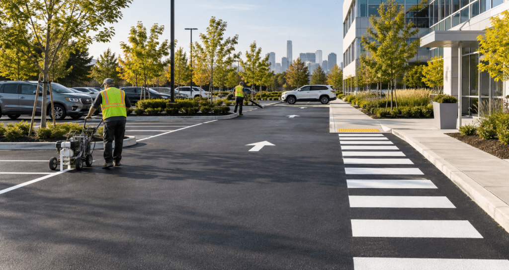 Safe and professional parking lot planning