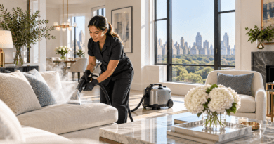 Professional deep cleaning an upscale New York apartment