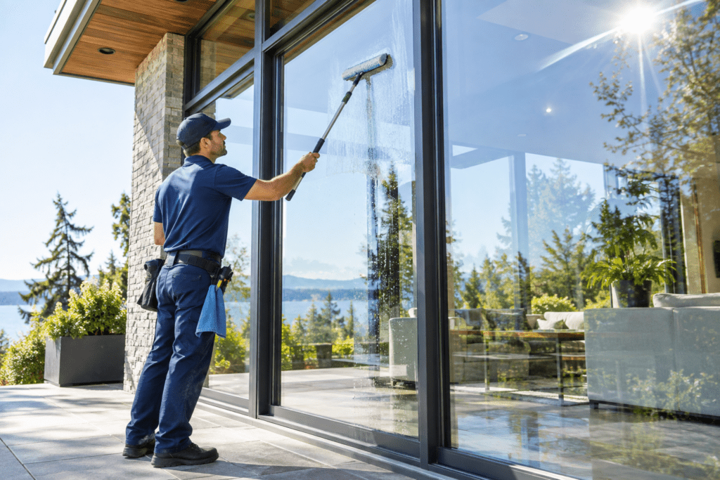 Professional window cleaning for brighter residential windows