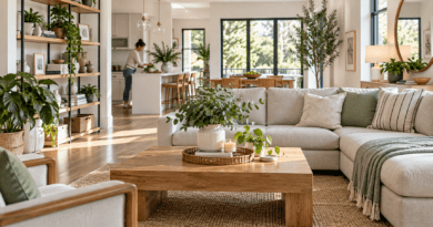 Clean healthy and organized modern living environment