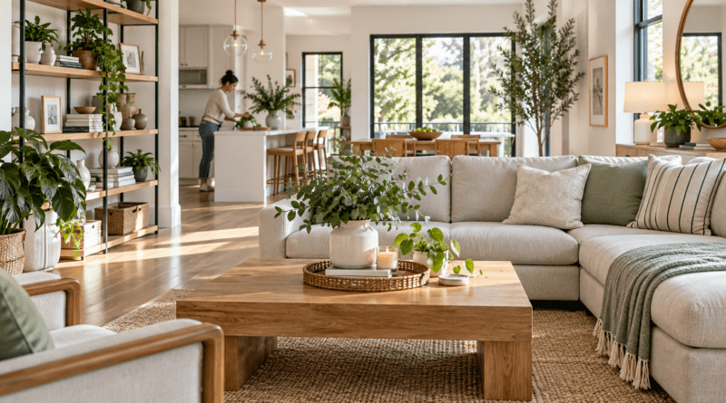 Clean healthy and organized modern living environment