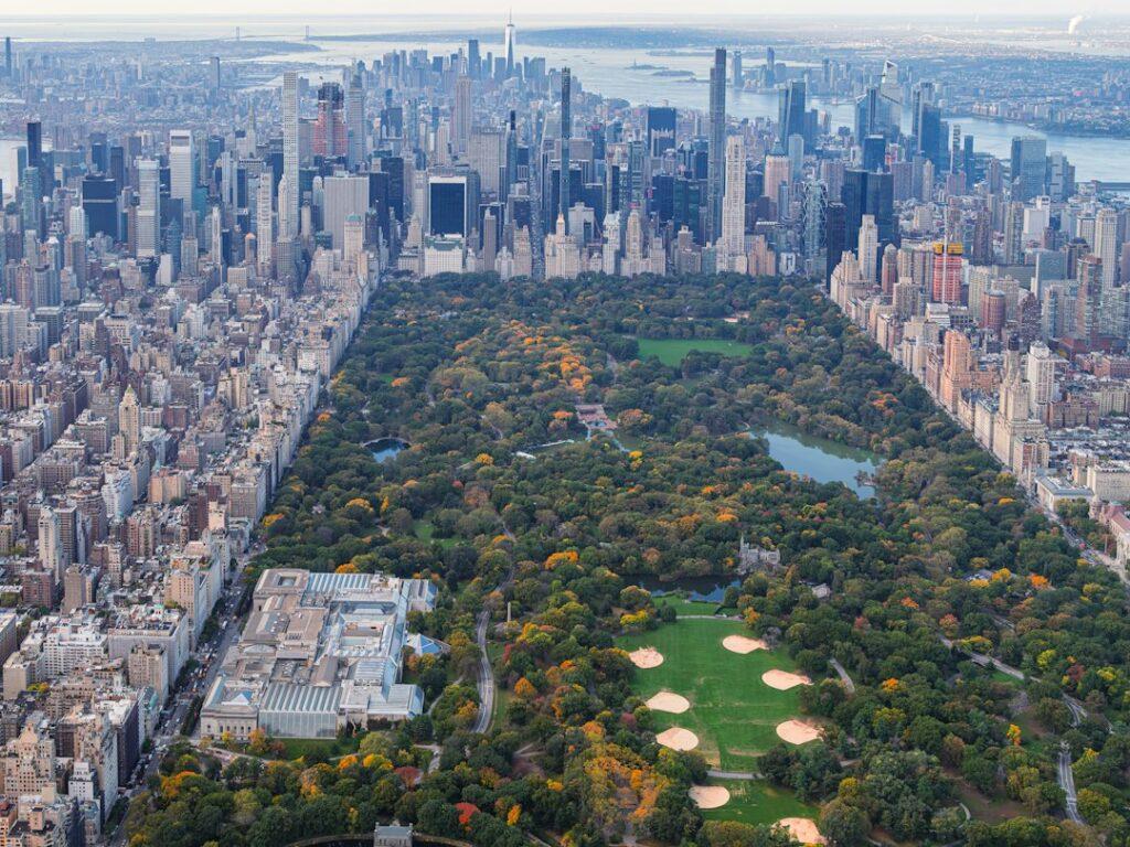 Central Park aerial view