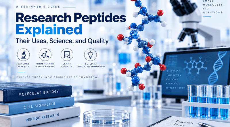 Research Peptides Explained: A Beginner’s Guide to Their Uses, Science, and Quality